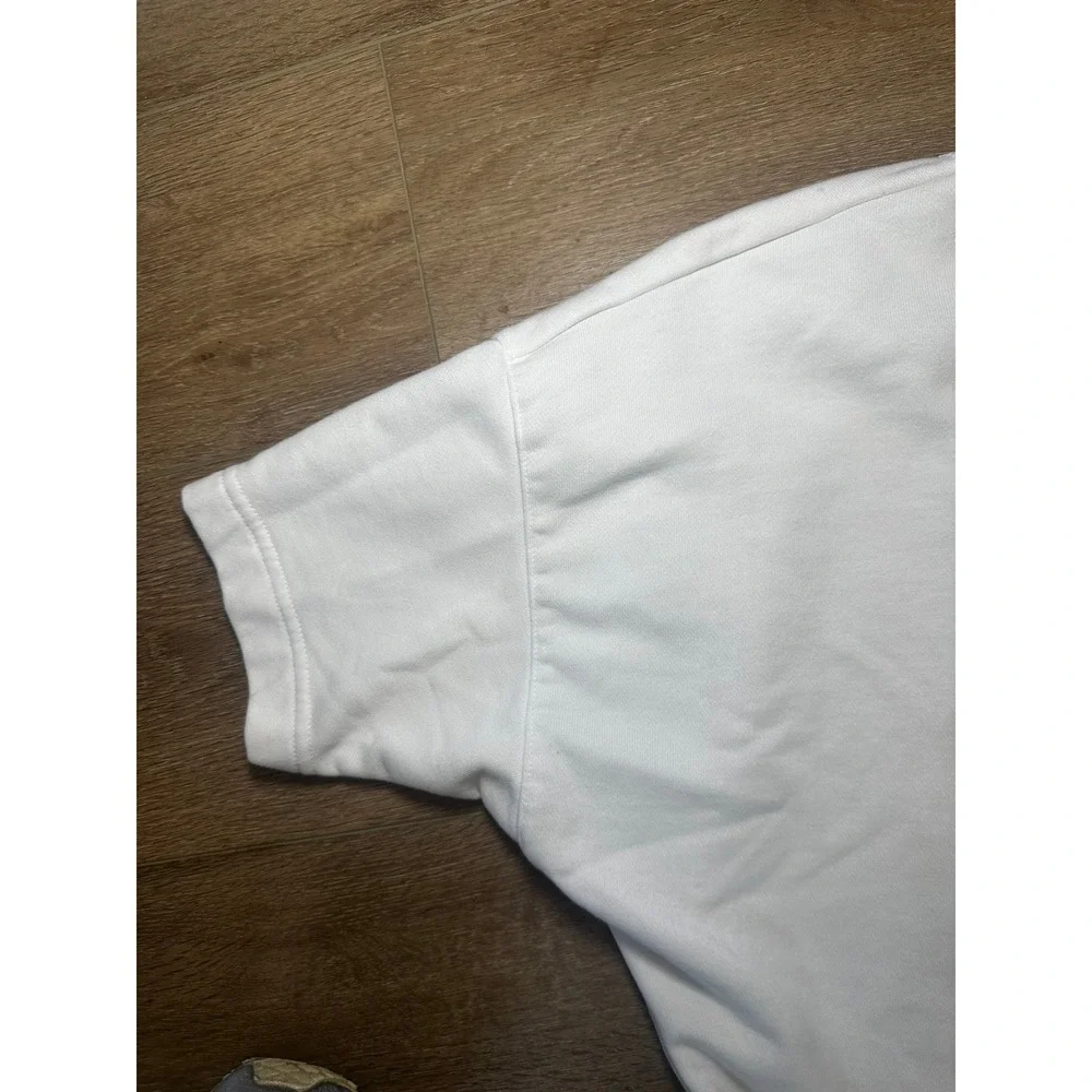 Nike Womens Pullover Minimalist White Mesh Back Athletic Short Sleeve Size Small